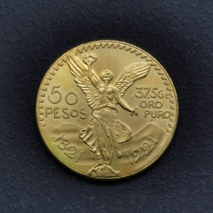 1821-1921 MEXICO 50 Pesos Winged Angel/Coat of Arms Fantasy Gap Filler Token - Picture 1 of 3