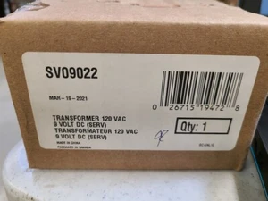 BROAN BEST PART# SV09022 TRANSFORMER VENT HOOD SWITCH 120 VAC 9 VOLT DC NEW!! - Picture 1 of 2