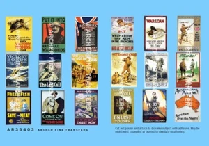 Archer Fine Transfers 35403 1/35 Commonwealth WWI Propaganda Posters (18) - Picture 1 of 1