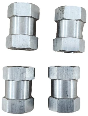 Lote de 4 tuercas de repuesto para antena de radio CB Workman SS-NUT-DH de acero inoxidable de 1" Foto 1 de 4