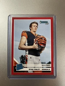 Ryan Finley Cincinnati Bengals Panini Donruss NFL 2019 REDRATED ROOKIE SP - Bild 1 von 3
