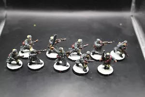 Warhammer 40k Imperial Guard Valhallan Ice Warriors Squad x10 Painted Metal - Picture 1 of 7
