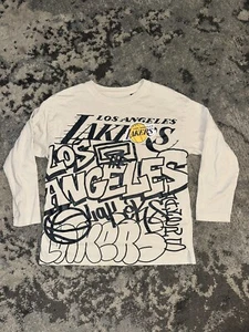 Zara Boys Los Angeles Lakers Long Sleeve Shirt NBA T SHIRT Size 7 - Picture 1 of 1