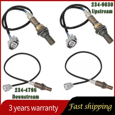 Sensor de oxígeno O2 234-9030 para Jaguar XJ8 XJR 2004 2005 4,2 L 4 piezas aguas arriba + abajo Foto 1 de 4