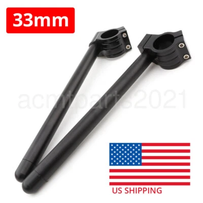 33MM Clip-On Motorcycle 7/8" Handlebars for CMX250C/CD/C2 Rebel - 1985-2012 - Image 1 of 3