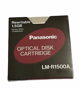 PANASONIC LM-R1500A DOUBLE SIDED 1.5 GB OPTICAL DISK CATRIDGE 092281190587 - Afbeelding 1 van 5