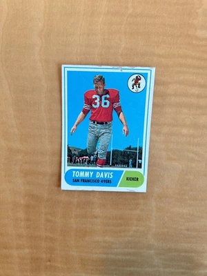 1968 TOPPS FOOTBALL #165 TOMMY DAVIS!! $1 SHIPPING!! - Image 1 of 2