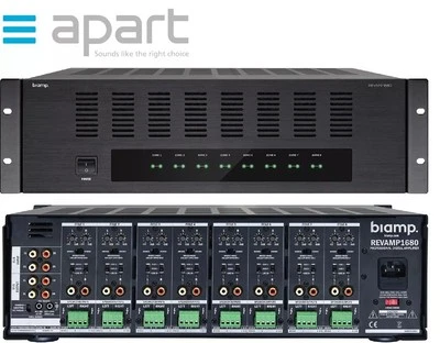 APART Revamp 1680 16Ch Class D Amp 16 x 80W@4Ω 8 x 160W@8Ω 3U - Image 1 of 4