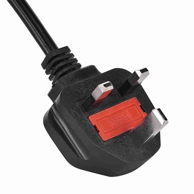 1.8 Meter 3 Pin Male Plug Power Cord Cable For Air Conditioner Refrigerator - Image 1 of 4