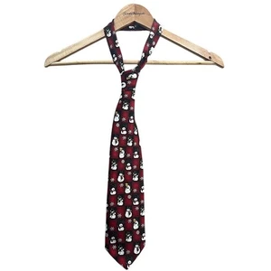 Yule Tie Greeting Hallmark Christmas Snowman Tie - Picture 1 of 6