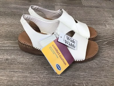 Sandalias Dr. Scholls Nina para mujer talla 9 W sandalias blancas con correa lateral nuevas Foto 1 de 4