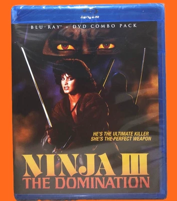 NEW RARE OOP SHOUT LUCINDA DICKEY NINJA III DOMINATION BLU RAY & DVD 1984 - Image 1 of 2