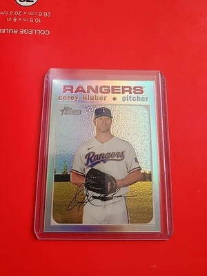 2020 Topps Heritage High Number - Corey Kluber - #THC-508 铬折射器 /571 — 第 1/2 张图片