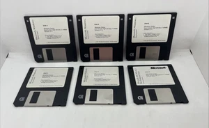 Microsoft Windows 3.11  Operating System Software 3.5" Floppy Disk 2-6 - Picture 1 of 4