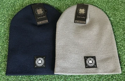 Black Clover Live Lucky (Pack of Two) Golf Beanie Hats Navy Blue and Grey, New - Image 1 of 4