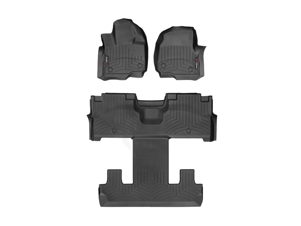 WeatherTech FloorLiner for 2018-2020 Ford Expedition - Full Set, Black - Image 1 of 4