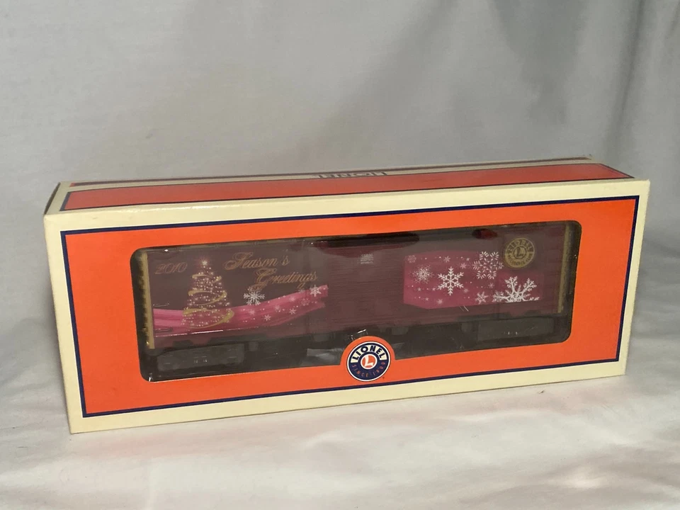 Lionel Christmas Train 6-15035 in box O gauge scale 2010 LRRC Christmas Boxcar - Image 1 of 4