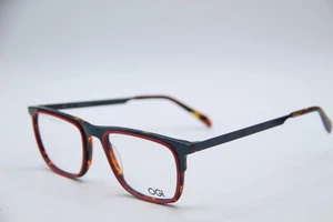 NEW OGI DUUDE CARD BLUE RED HAVANA AUTHENTIC FRAMES EYEGLASSES 53-19 - Picture 1 of 4