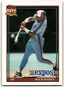1991 Topps Rock Raines #360 Montreal Expos - Picture 1 of 2