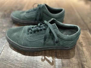 Zapatilla deportiva para mujer Vans Old Skool negra suela gamuza caña baja verde talla 9,5 - Imagen 1 de 7