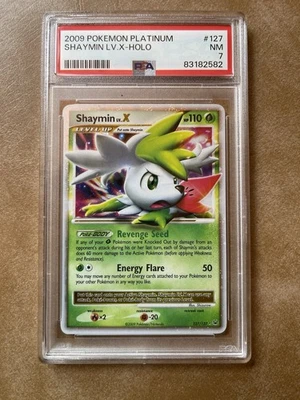 Shaymin Lv.X (Sky Forme) 127/127 Platinum Holo - PSA 7 NM - 2009 - Pokemon TCG - Image 1 of 4