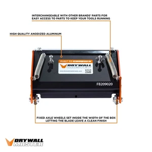 Drywall Master Tools Drywall Master Inside Track 8” Flat Box - Picture 1 of 5