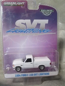 Greenlight 1994 Ford F150 Lightning SVT Pickup in White 1:64 Rubber Tires - Picture 1 of 4