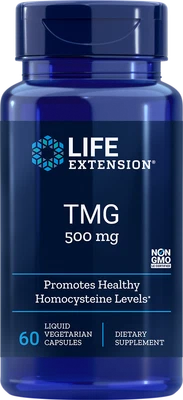 Life Extension TMG 500 MG 60 LÍQUIDOS cápsulas vegetales (oferta de dos paquetes) Foto 1 de 2