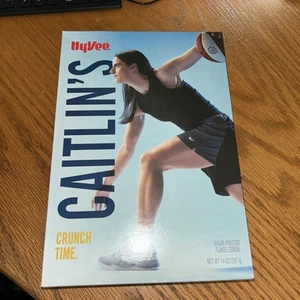 CAITLIN CLARK CEREAL BOX HYVEE 2025 CRUNCH TIME EDIZIONE LIMITATA SCATOLA SIGILLATA - Foto 1 di 5