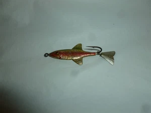  Vintage 2 Inch Metal Glass Eyed Arbogast Tin Lizzy Fishing Lure  Lot O-369 - Picture 1 of 9