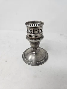 Vintage Rogers Sterlingsilber gewichteter Kerzenhalter Windlicht Lampe 4-1/2" - Bild 1 von 12