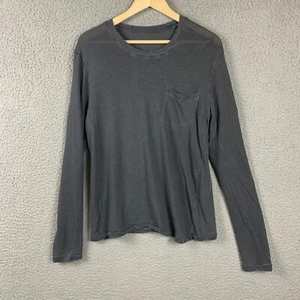 Zadig & Voltaire Shirt Long Sleeve Medium Gray Pocket Tee Toki Dry Cotton - Picture 1 of 12