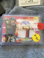 Nick SOLAK 2020 Tops Inception Autograph Large Three Color Jersey Patch 27