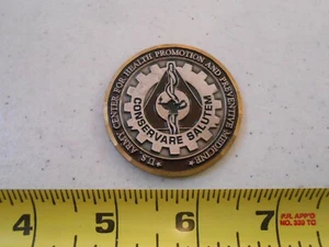 RARE COMMANDER ARMY HEALTH PROMOTION PREVENTIVE MEDICINE MILITARY CHALLENGE COIN - Picture 1 of 3