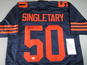 Mike Singletary Chicago Bears Autograph Signed Custom Pro Style Jersey JSA - Picture 1 of 3