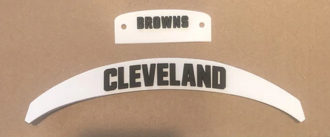 Cleveland Browns 3D Bumper Front And Rear Speed Helmet Cover