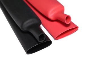 Tubo retráctil térmico rojo y negro de 25 mm x 1,22 m 3:1 doble pared revestimiento de pegamento - Imagen 1 de 1