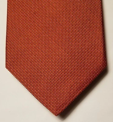 TALBOTS PARA HOMBRES CORAL DISEÑO TONAL SÓLIDO CON PUNTO BLANCO 100% SEDA CORBATA ROPA PARA EL CUELLO EE. UU. Foto 1 de 4