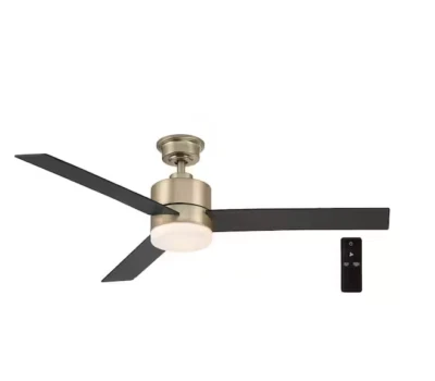 Hampton Bay Madison 52" Indoor Brushed Gold Ceiling Fan - Image 1 of 4