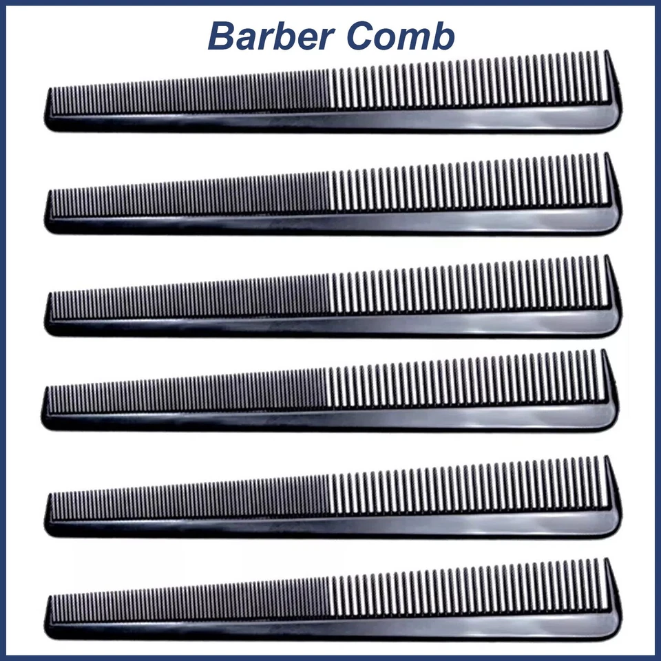 6Pcs Pocket Hair Comb 7" Beard & Mustache Combs for Men's Hair Beard Barber - Image 1 of 4