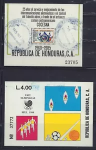 HONDURAS 1987-1988 355-359 FOGLI USATI - Foto 1 di 1