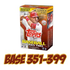2020 Topps Series 2 Baseball Cards BASE SET Single Card *PICK A PLAYER* #351-399