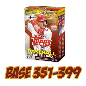 2020 Topps Series 2 Baseball Cards BASE SET Single Card *PICK A PLAYER* #351-399