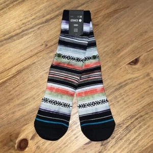 Stance Herren Freizeit Crew Socken Größe Medium Reykir mehrfarbig gestreift Neu - Bild 1 von 7