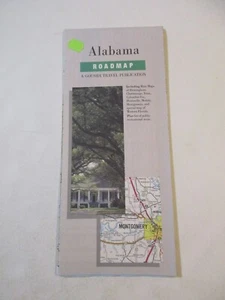 1987 Gousha Alabama State Highway Travel Road Map~BR14 - Picture 1 of 11