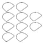 Sports 10Pcs 316 Stainless Steel D Rings 3mm Seamless Welding Half Round Ring