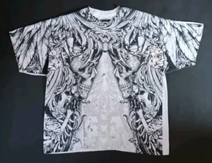 Camisa MMA Elite Para Hombres 2XL XXL Blanca Negra Calavera Gráfica Camiseta Lucha Adulto * - Imagen 1 de 8