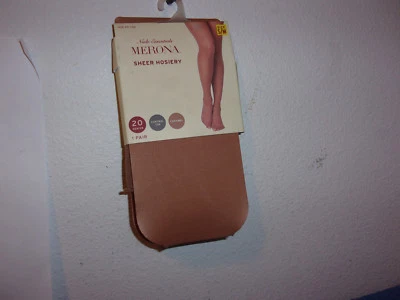 NUEVO MERONA CONTROL TOP 20 DENIER MEDIAS TRANSPARENTES en CARAMELO Foto 1 de 4