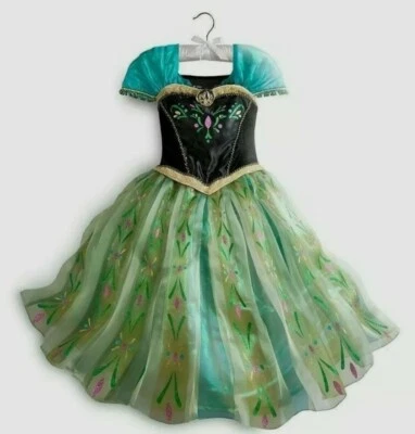 Disney Frozen Princess Anna Coronation day Deluxe costume Girls Size 7/8 - Image 1 of 4