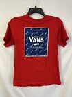 Boys Van Short Sleeve T-Shirt, M, 10-12, Red , Van design/Logo, Cotton